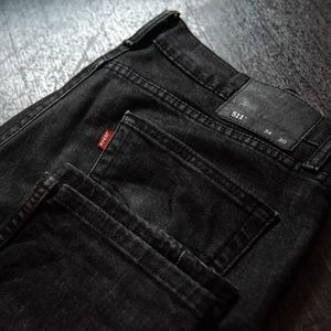 Levi 511 Black Wash Slim Fit Jeans